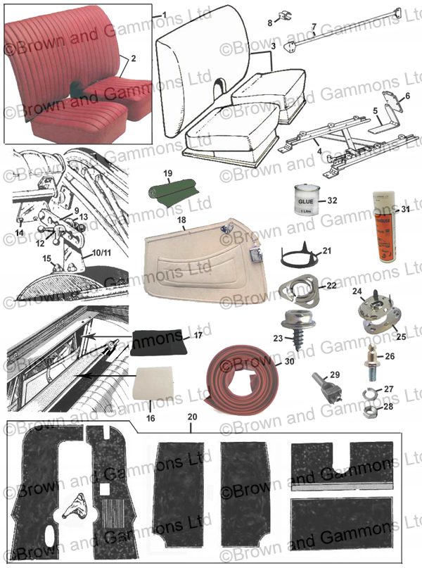 Image for Seats. Interior Trim. Carpets. Fittings